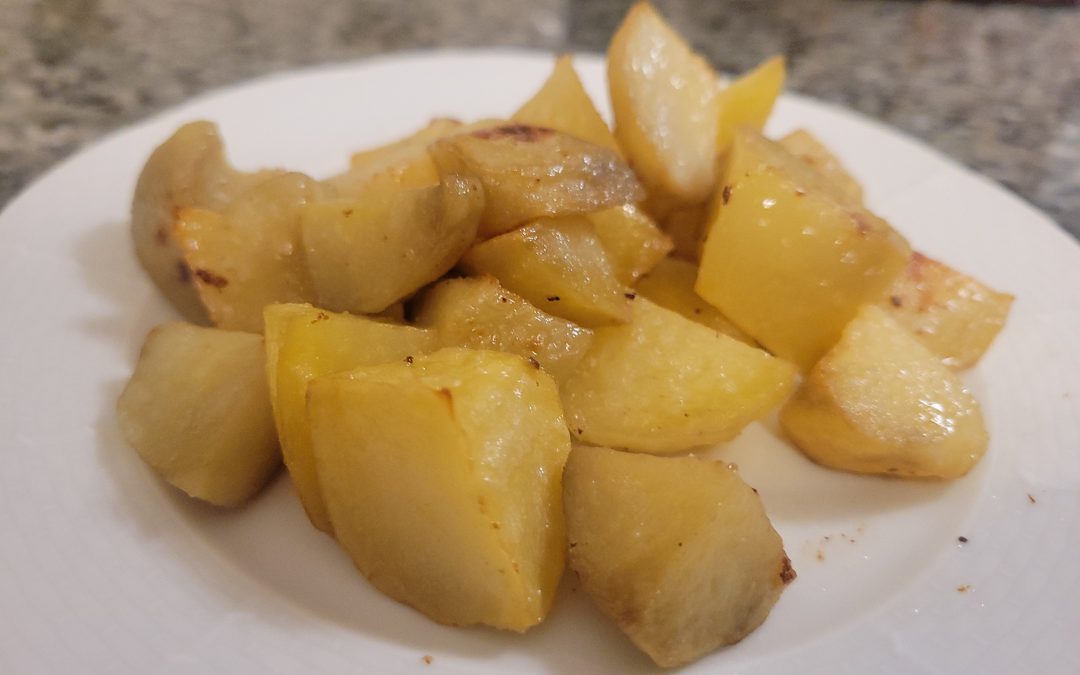 Golden Garlic Roasted Wedges
